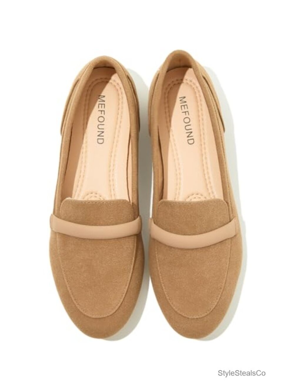 Faux Suede Slip On Ballet Flats Memory Foam Pointed Toe Women's Shoes